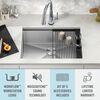 27&rdquo; Workstation Kitchen Sink Undermount&nbsp;16 Gauge&nbsp;Stainless Steel Single Bowl with&nbsp;WorkFlow&trade; Ledge and Accessories